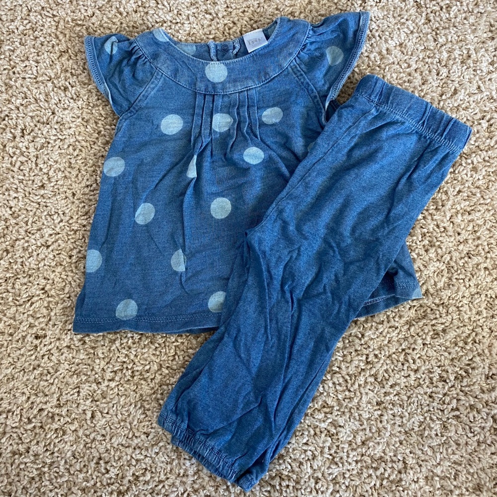 Nordstrom Baby Chambray Outfit